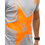 DStreet T-shirt męski z nadrukiem jasnoszary | shoptok.hr