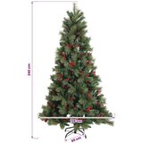  Umjetno božićno drvce s nogom 240 cm 300 LED lampica - 240 cm s LED svjetlima | shoptok.hr