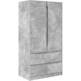 Ormarić Betonsko Siva 79,5 x 49 x 156 cm Konstrukcijsko drvo | shoptok.hr