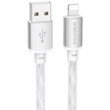 HOCO Technology (HongKong) Co.,Limited USB kabal BOROFONE BX95 Vivid PD silicone charging data cable 1m, 20W iPhone/lightning silver | Eponuda.ba