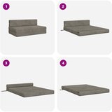 SOFA na razvlačenje Svjetlosiva 152 x 86,5 x 60 cm Tkanina | shoptok.hr