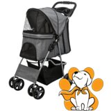 Trixie Buggy Kolica Za Pse Sa Četiri Točka, Siva, Za Pse Do 15kg | ePonuda.com