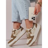 DStreet Sneakersy damskie na platformie BEIMEI beżowe | shoptok.hr