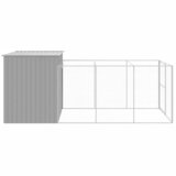  Kućica za pse s igralištem svjetlosiva 214x457x181 cm čelična | shoptok.hr