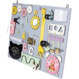 Montessori drvena senzorička ploča 50x37,5cm roza | shoptok.hr