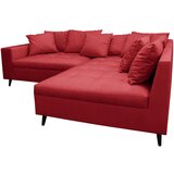 MID.YOU Ecksofa inkl. Hocker, mikrovlakna rdeča | Shoptok.si
