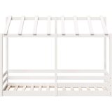  Dječji krevet s krovom bijeli 75 x 190 cm od masivne borovine | shoptok.hr