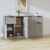  Komoda 2 kom siva boja betona 60x30x70 cm od konstruiranog drva | Eponuda.ba