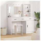 vidaXL Toaletna mizica 2 pcs Bela 78,5 x 41 x 135 cm Konstruiran les Cene