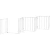  Vrata za pse s vratašcima 9 panela sklopiva 450 cm drvo topole Bijela 50 x 60 x 2 cm | shoptok.hr
