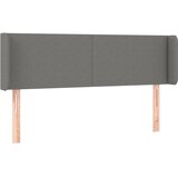  Uzglavlje s ušima tamnosivo 147x16x78/88 cm od tkanine | shoptok.hr
