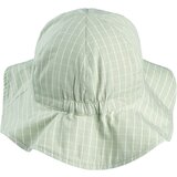 Liewood klobuček amelia seersucker check dusty mint/creme de la creme | Shoptok.si