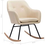  Stolica za ljuljanje od tkanine krem | shoptok.hr