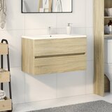 vidaXL Ormarić za umivaonik boja hrasta sonome 80x38,5x45 cm iverica | shoptok.hr