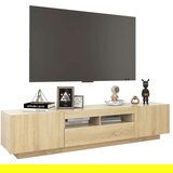 vidaXL TV ormarić s LED svjetlima boja hrasta sonome 180 x 35 x 40 cm | shoptok.hr