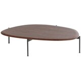 WOOOD Klubska mizica v temni naravni barvi 97x121 cm Kota – Cene