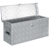 Aluminijska kutija 76,5 x 26,5 x 33 cm srebrna | shoptok.hr