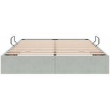  Otomanski krevet s pohranom Svjetlosiva 140 x 190 cm Baršun | Eponuda.com