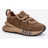 Boto Women's Suede Sneakers On Platform With Thick Lacing Artiker | shoptok.hr
