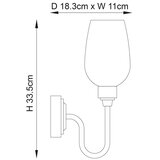  Endon 103316 - Zidno svetlo STOURTON 1xE14/6W/230V sjajni hrom | Eponuda.com