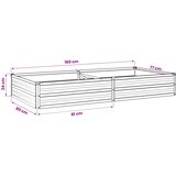  Povišeni vrtni krevet Smeđa 160 x 80 x 24 cm | shoptok.hr