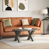 Noge za klub stolić u obliku slova X, 2 kom, antracit, 60 x (42-43) cm, čelik | shoptok.hr