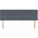  LED glava kreveta s LED trakama Sivi 160 cm Baršun | shoptok.hr