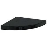  Plutajuće kutne police 2 kom sjajne crne 35 x 35 x 3,8 cm MDF | shoptok.hr
