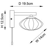  Endon 97182 - Kupatilsko zidno svetlo MOBIAS 1xG9/3W/230V IP44 mesing | Eponuda.com