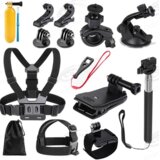  Go Pro Set opreme 14 u 1, Crni Cene