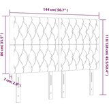  Posteljno vzglavje 4 kosa temno moder 72x7x78/88 cm žamet, (20952246) | Shoptok.si