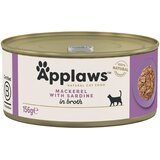  Varčno pakiranje Applaws v bujonu 24 x 156 g - Skuša & sardine | shoptok.hr