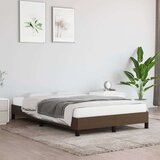  Okvir kreveta tamnosmeđi 120 x 190 cm od tkanine | shoptok.hr