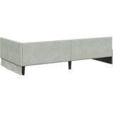  Kutni okvir kreveta Svijetlo siva 80 cm x 200 cm Baršun | shoptok.hr