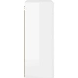 TV stenska omara Visok sijaj bela 59,5 x 31 x 80 cm, (5000112668) | Shoptok.si
