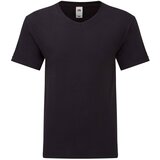 Fruit Of The Loom Czarna koszulka męska Iconic V-Neck Cene