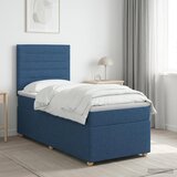  Boxspring krevet s madracem Plava 100 x 200 cm Tkanina | shoptok.hr