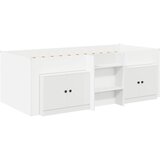  Loft krevet s ormarom s pohranom 3 pcs Bijela Konstruirano drvo | shoptok.hr
