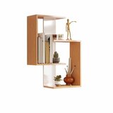 Hanah home Zidna polica Lisbon White Natural | Eponuda.com