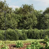 vidaXL Ograda od žičane mreže s prirubnicom antracit 2x10 m