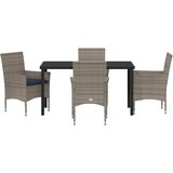  Set stola i stolica 5 pcs Siva PE ratan | Eponuda.com