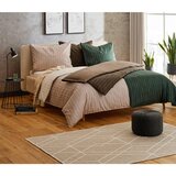 Dieter Knoll obojestranska posteljnina stripes dk 140/200 cm saten bež | Shoptok.si