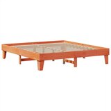  Posteljni okvir brez vzmetnice vošč. rjava 200x200 cm borovina, (21525714) | Shoptok.si