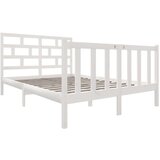  Posteljni okvir bel iz borovine 120x190 cm 4FT, (20648020) | Shoptok.si