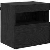 TV zidni ormari S LED lampica 2 pcs Crni hrast 40 x 30 x 40 cm | shoptok.hr