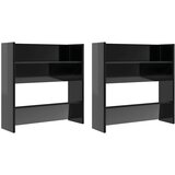  Zidni ormarići za cipele 2 kom sjajni crni 60x18x60 cm drveni | Eponuda.com