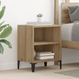 vidaXL noćni ormarić Hrast 40x30x50 cm Obrađeno drvo | shoptok.hr