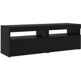  Set TV komoda S LED lampica 3 pcs Crni hrast 240 x 35 x 40 cm | shoptok.hr