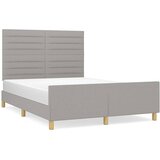  Okvir za krevet bez madraca svjetlosivi 140x200 cm od tkanine | shoptok.hr