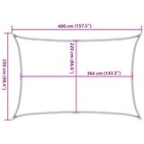  Jedro protiv sunca boje pijeska 4x2,5 m 100 % poliester Oxford | shoptok.hr